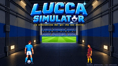 Il menu di Lucca Simulator: Lucca e l’avversario nel tunnel dello stadio