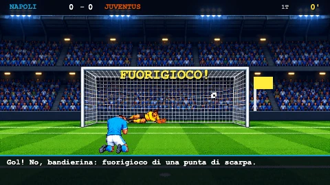 Il guardalinee alza la bandierina: «Fuorigioco!»